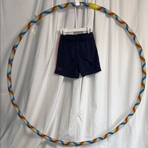 Under Armour Dark Blue Shorts with Red Detail